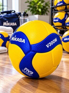 Mikasa V300W 2019 Official FIVB Indoor outdoor Volleyball size 5 - Blue/Yellow